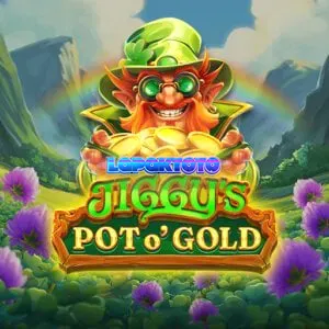 Tampilan visual slot Jiggy’s Pot O’Gold dengan tema Irlandia yang cerah