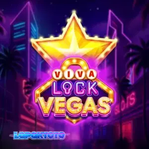Tampilan grid Viva Lock Vegas dengan simbol buah dan fitur jackpot